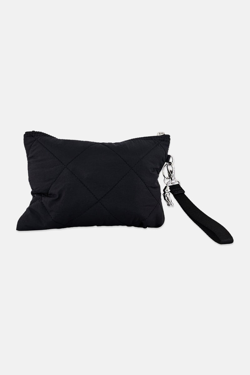 kipling Women Brand Logo Make Up Pouch, Black - Image 4